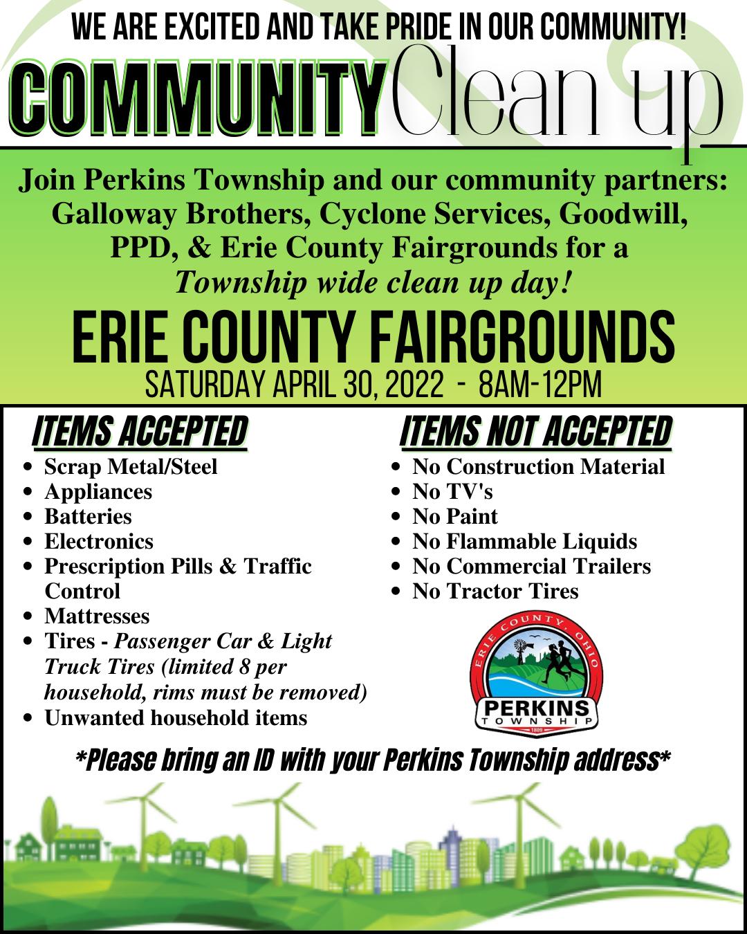 Community CleanUp Day! Perkins Township