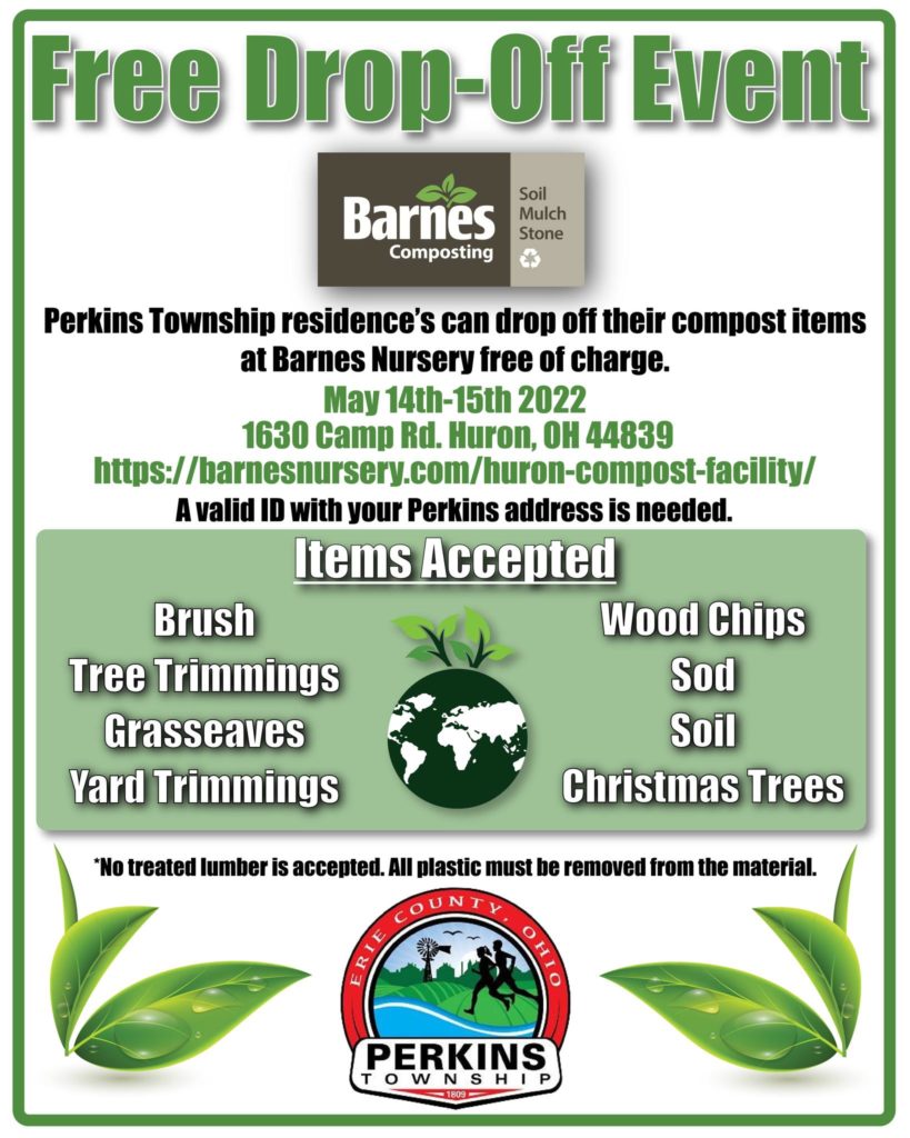 Yard Waste Dropoff Event Perkins Township