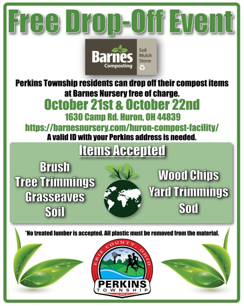 Barnes Compost DropOff Scheduled Perkins Township