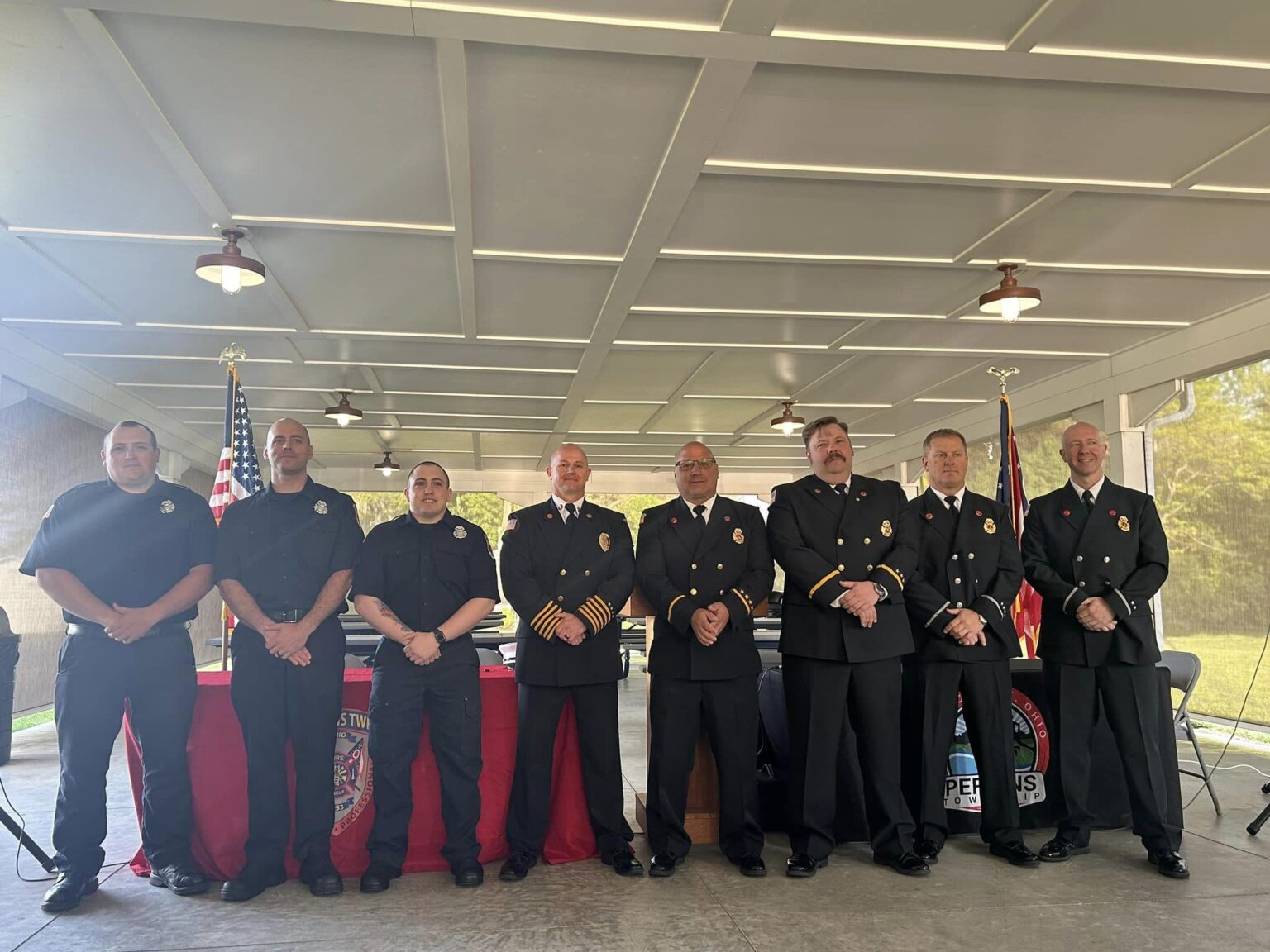 Fire Dept. Promotes 4 and Hires 3 Perkins Township